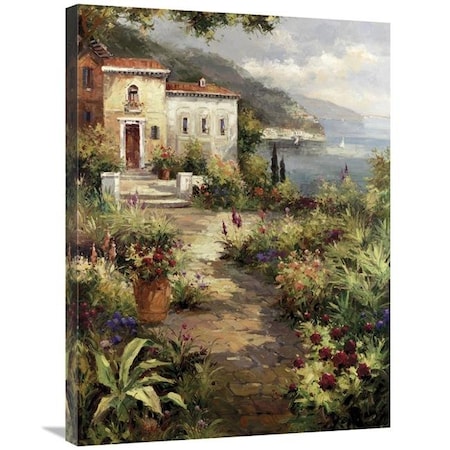 24 X 32 In. Villas Garden Path Art Print - Peter Bell